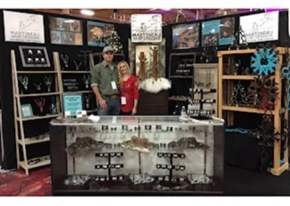The first year as vendors in Vegas 2015. Melanie was 5 months pregnant with their third child. She got sick twice during this show!
