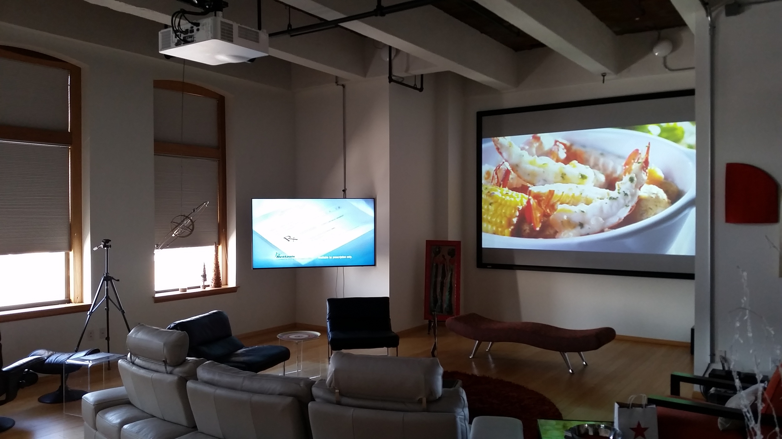 150" HD projection system