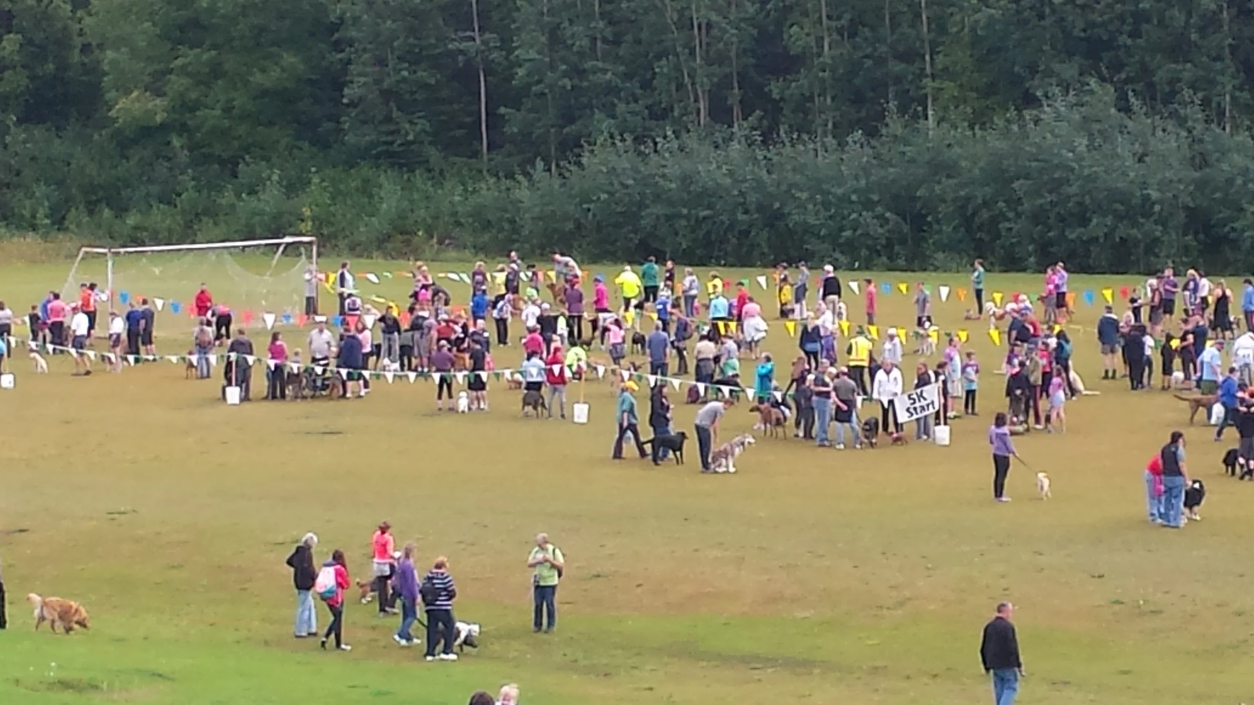 Start of the Dog Jog.