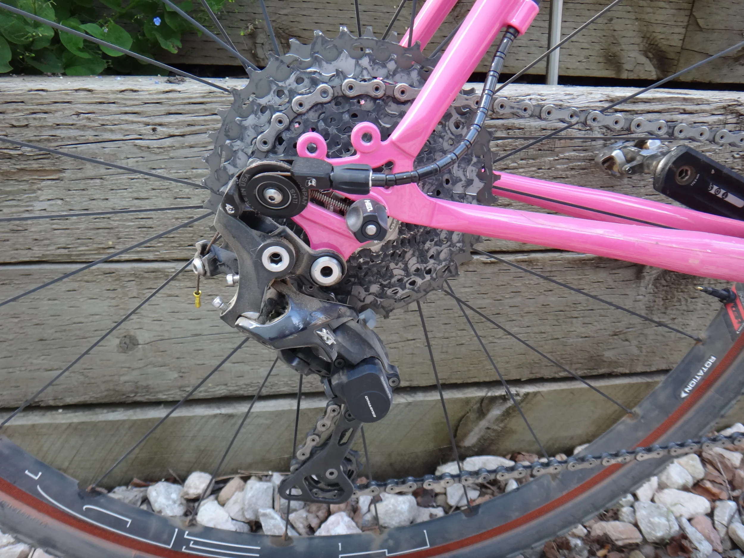 mtb rear derailleur with road shifter