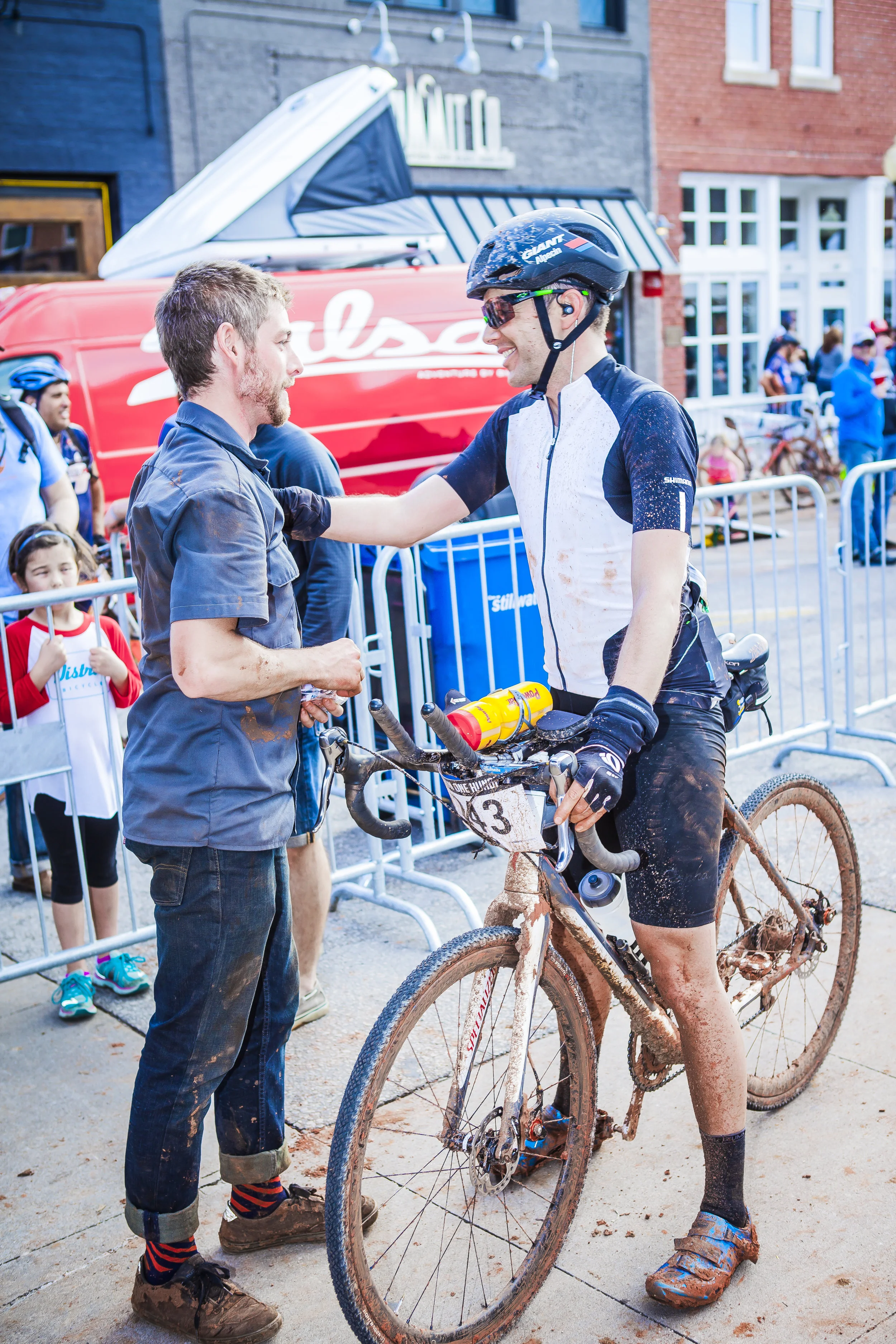 The man, the myth, the mud. Seeing Bobby's smiling face at the finish of this year's 2016 Land Run made my day! (Photo by 241 Photography)