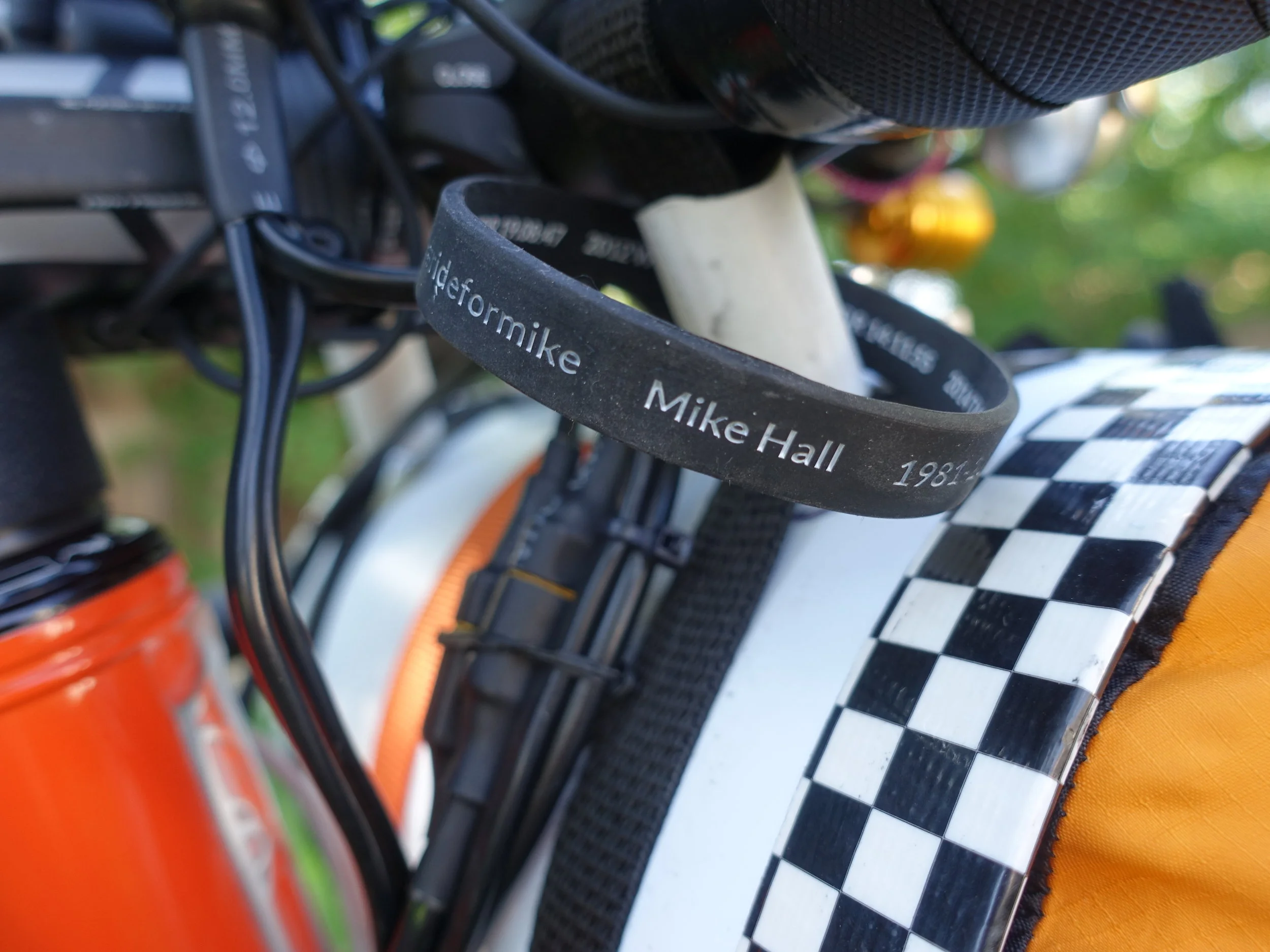 I find reminders of why I do these types of events helpful. Mike Hall's passing was a tragedy but helps me keep things in perspective. #rideformike