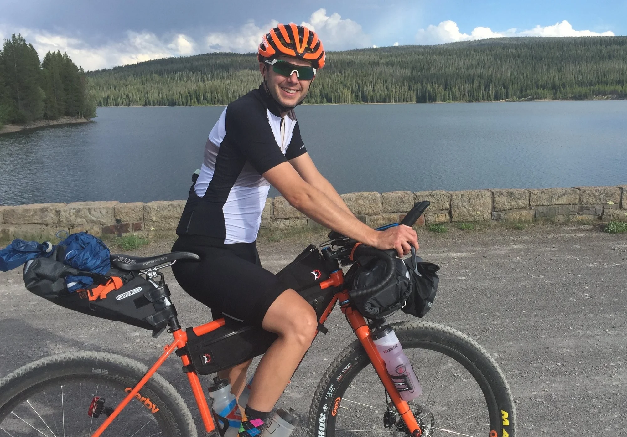 Nick near the Wyoming/Idaho border on the Great Divide Mountain Bike Route during a weeklong tour with his wife Kristen. 