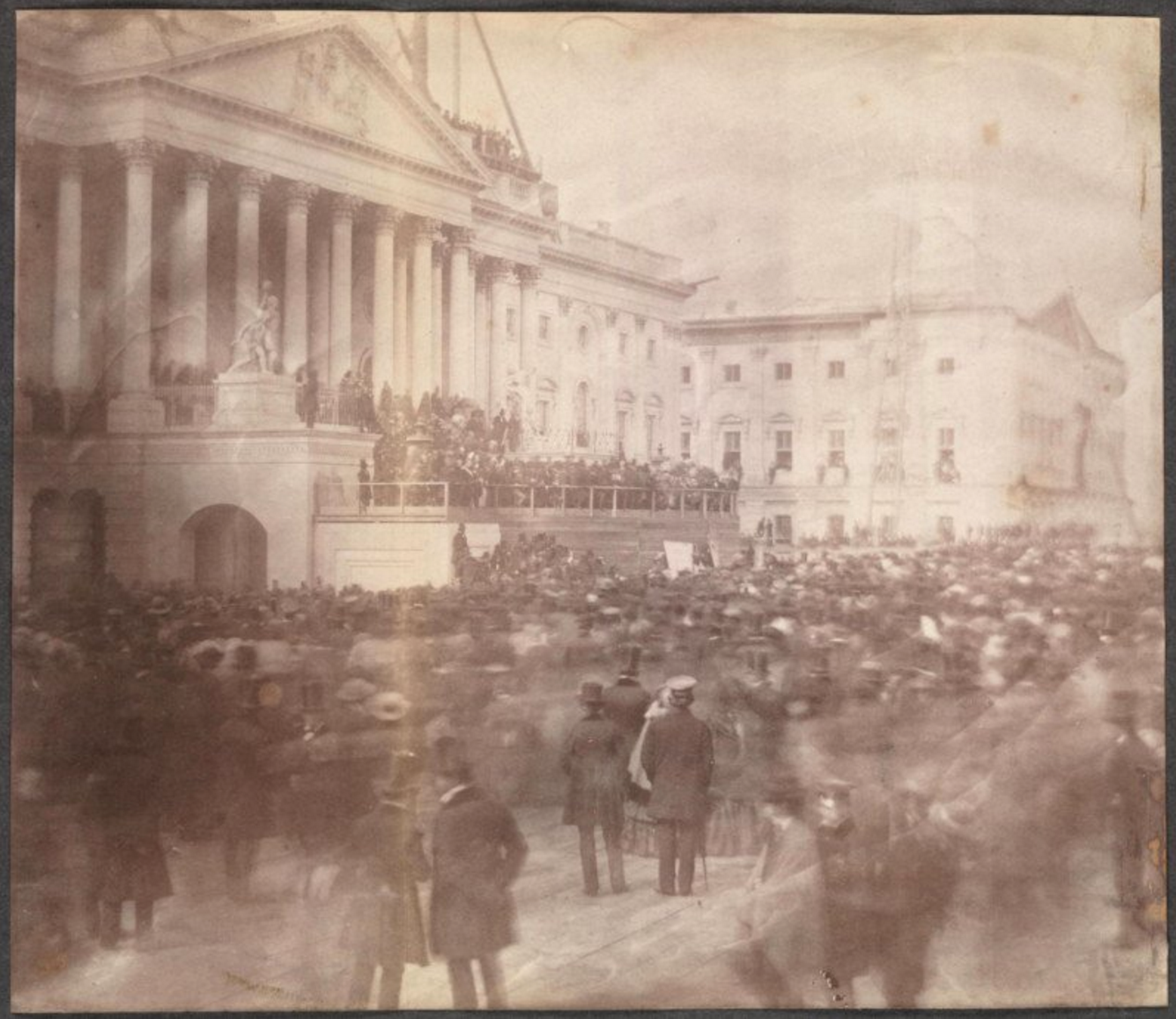 Inauguration of James Buchanan, President of the United States, at the east front of the U.S. Capitol, March 4, 1857. Montgomery C. Meigs Papers—Library of Congress