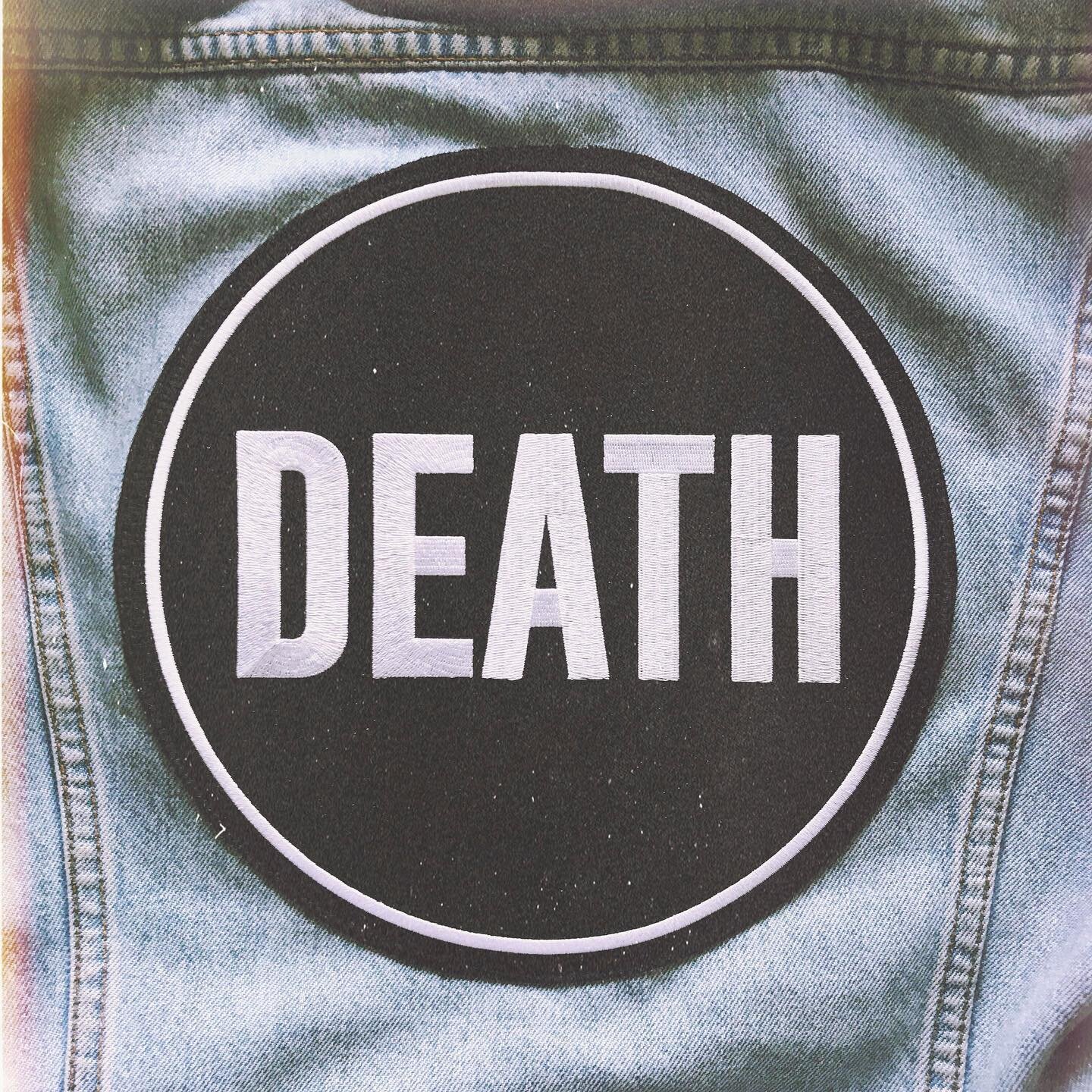 Handful of 10&rdquo; DEATH backpatches added back into the store. Rad as fuck and guaranteed to spruce up your favourite denim. Get &lsquo;em while they&rsquo;re hot!
#deathpatches