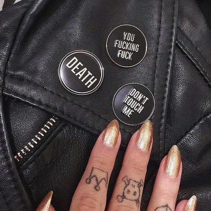DON&rsquo;T TOUCH ME
We&rsquo;ve been saying it since the beginning.
1&rdquo; lapel pins available now. #deathpatches