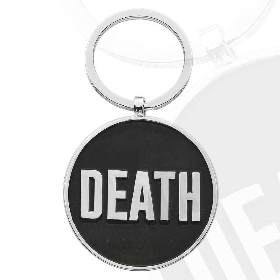 The DEATH keyring, with WE&rsquo;RE ALL GONNA DIE lazer-cut backing. These are solid as a rock, with minimal moving fiddly parts. Might as well keeping your keys organised while the rest of your life falls apart.
-
www.deathpatches.com.au
#deathpatch
