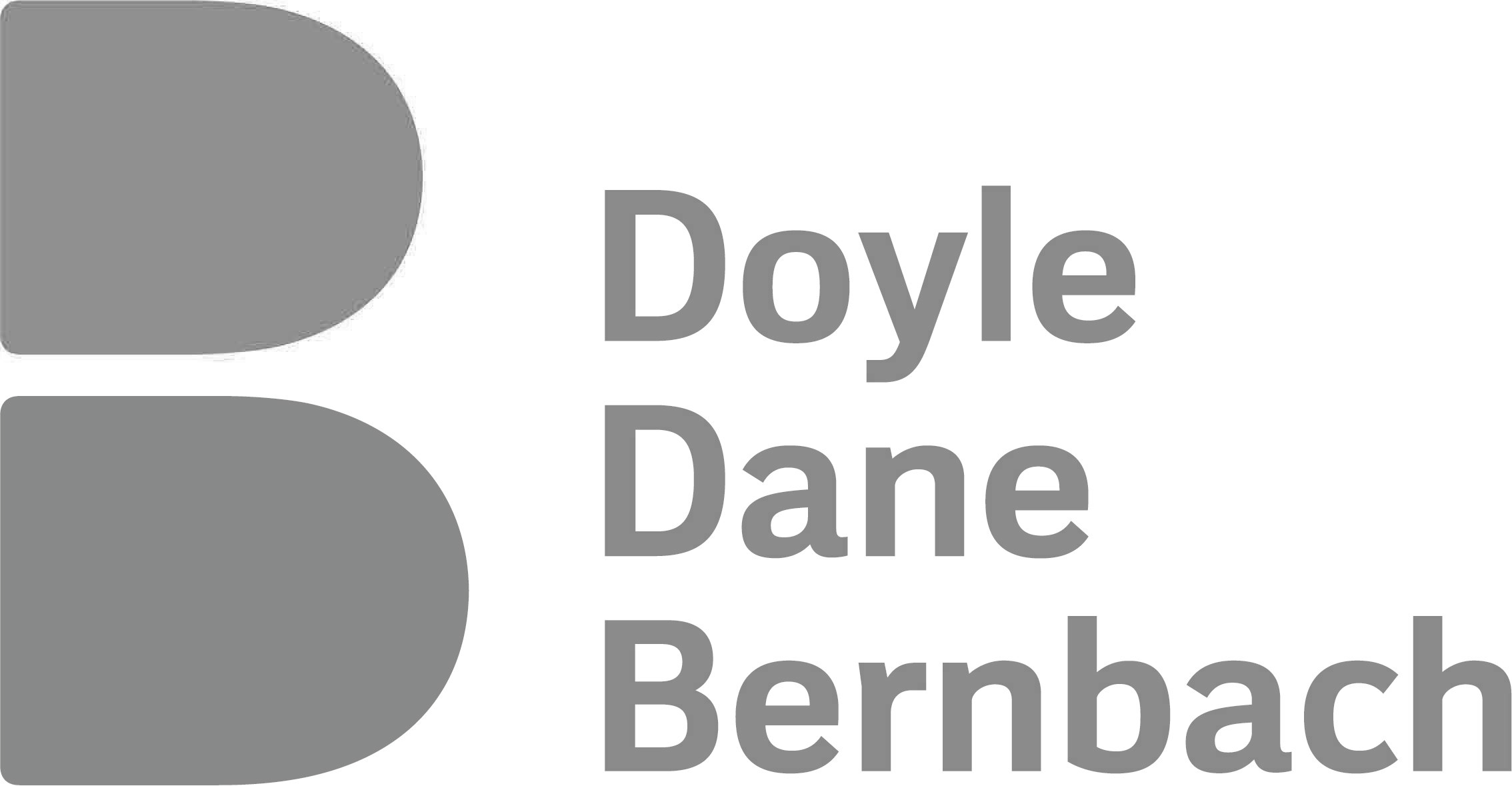 Logo with stylized 'D' shape and text reading 'Doyle Dane Bernbach'