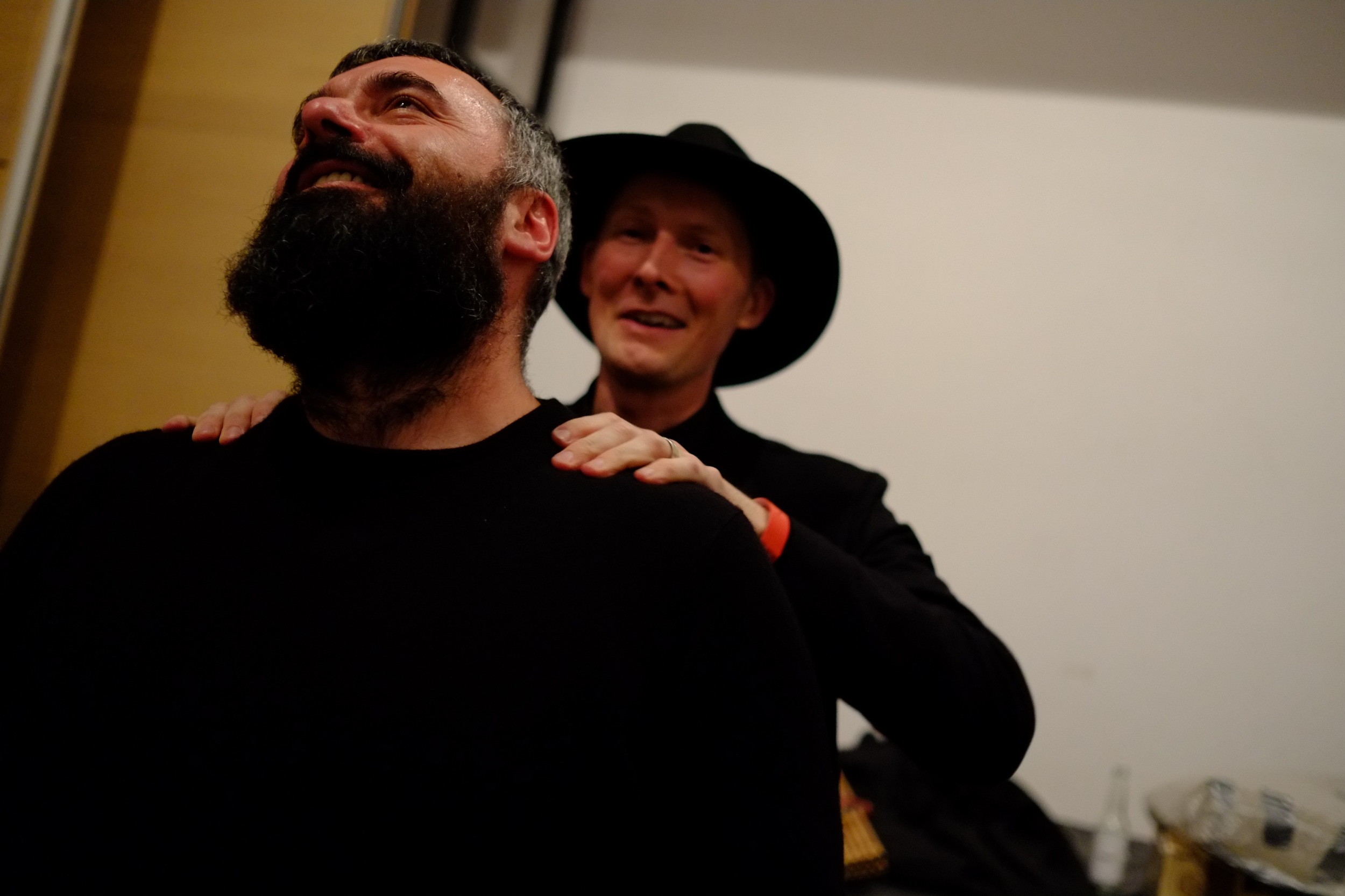 Rabih Beaini and Lawrence English at Unsound Festival, Krakow, October 2015