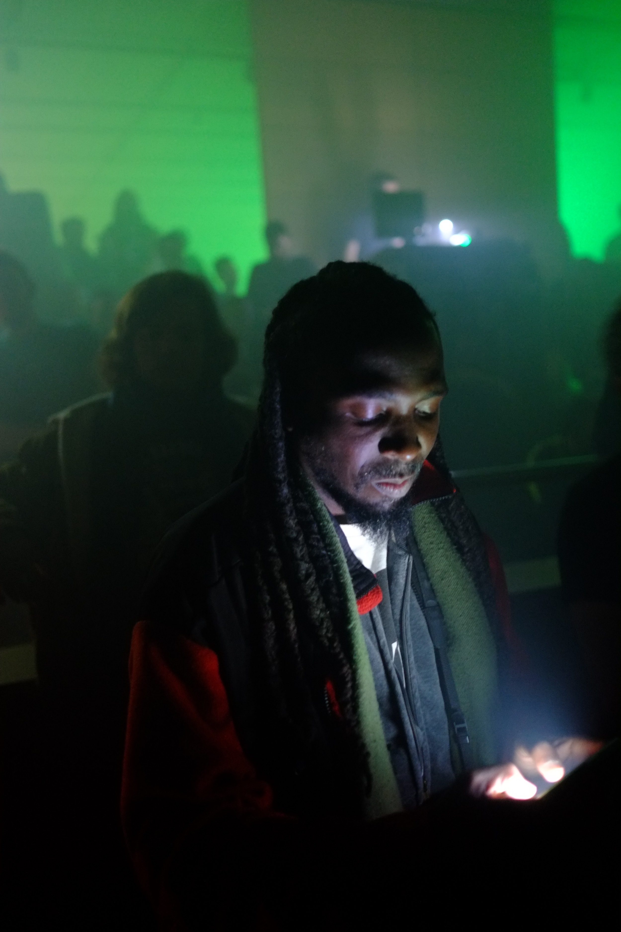 RP Boo in the crowd at Unsound Festival, Krakow, October 2015