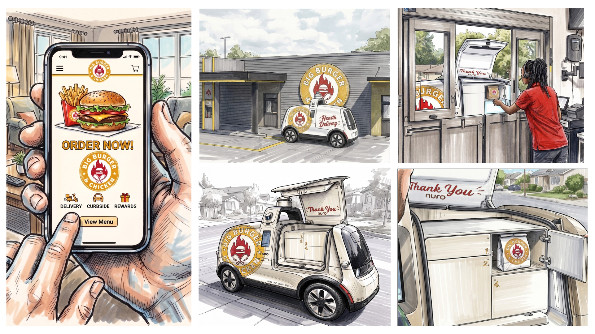 Project Hearth delivery innovation test renderings