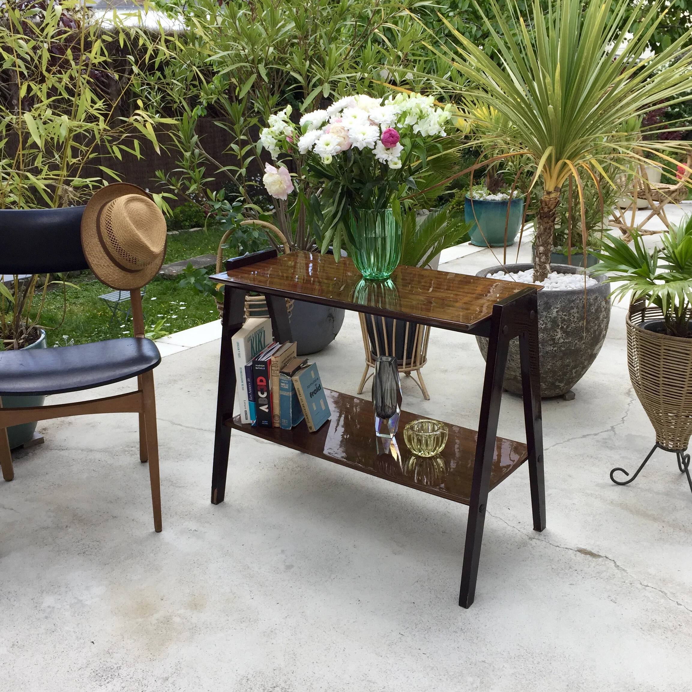 tablette double palissandre vintage.JPG