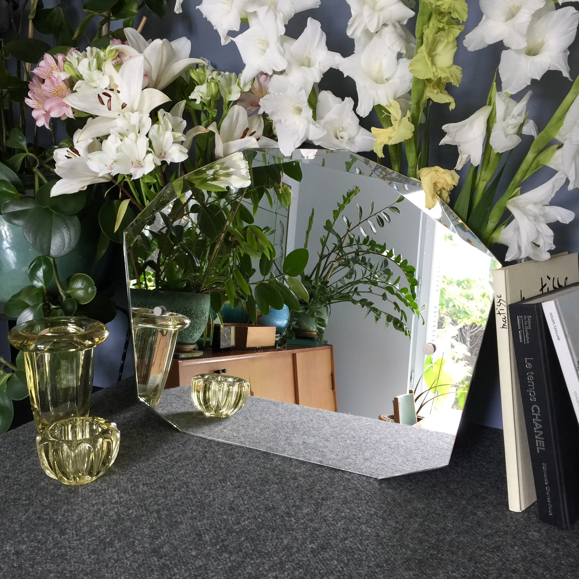miroir decagonale vintage.JPG