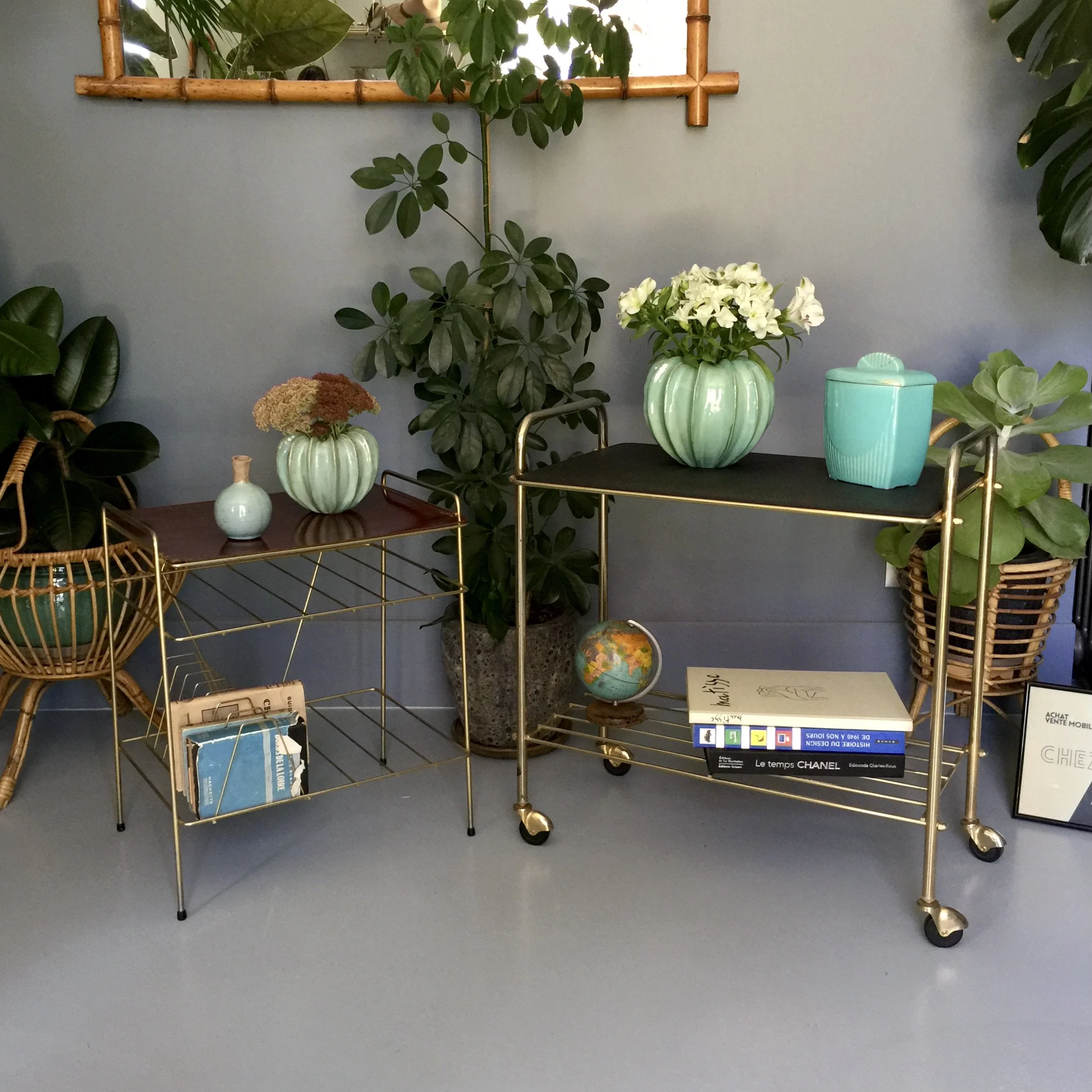 tablettes d'appoint vintage 1960.JPG