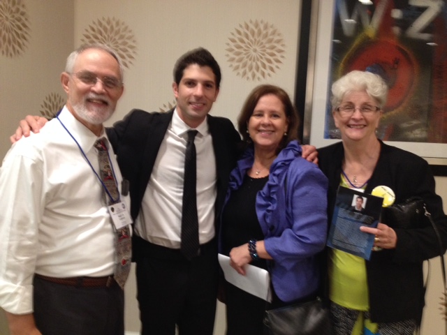 With NFMC members following my recital in Tulsa. From left to right: Mark Vile, Nicholas Susi, Melanie Perez, and Irene Vile.