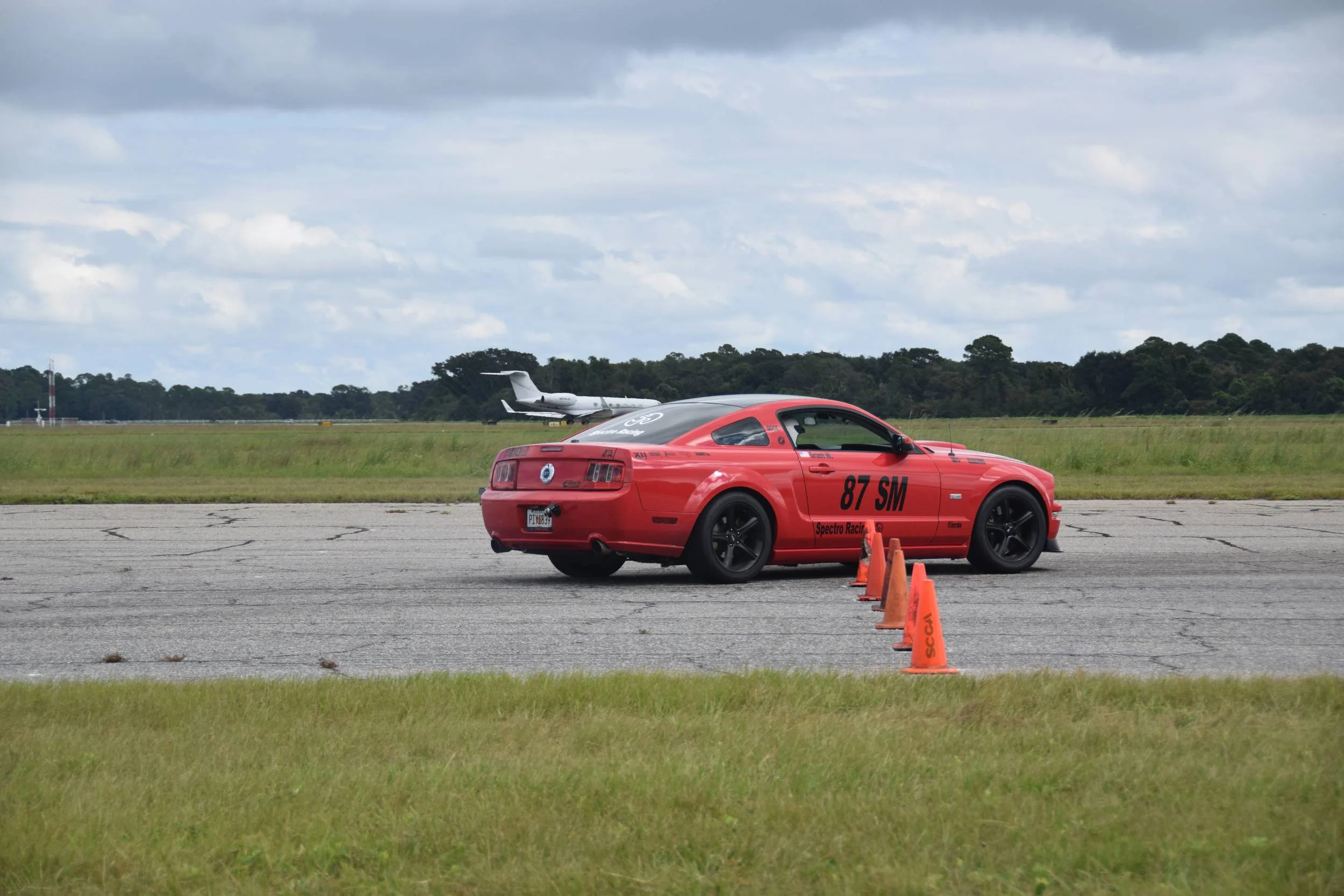 Mustang 240 FPS Slomo.Drift.Burnout & Full Run at Airport Autocross