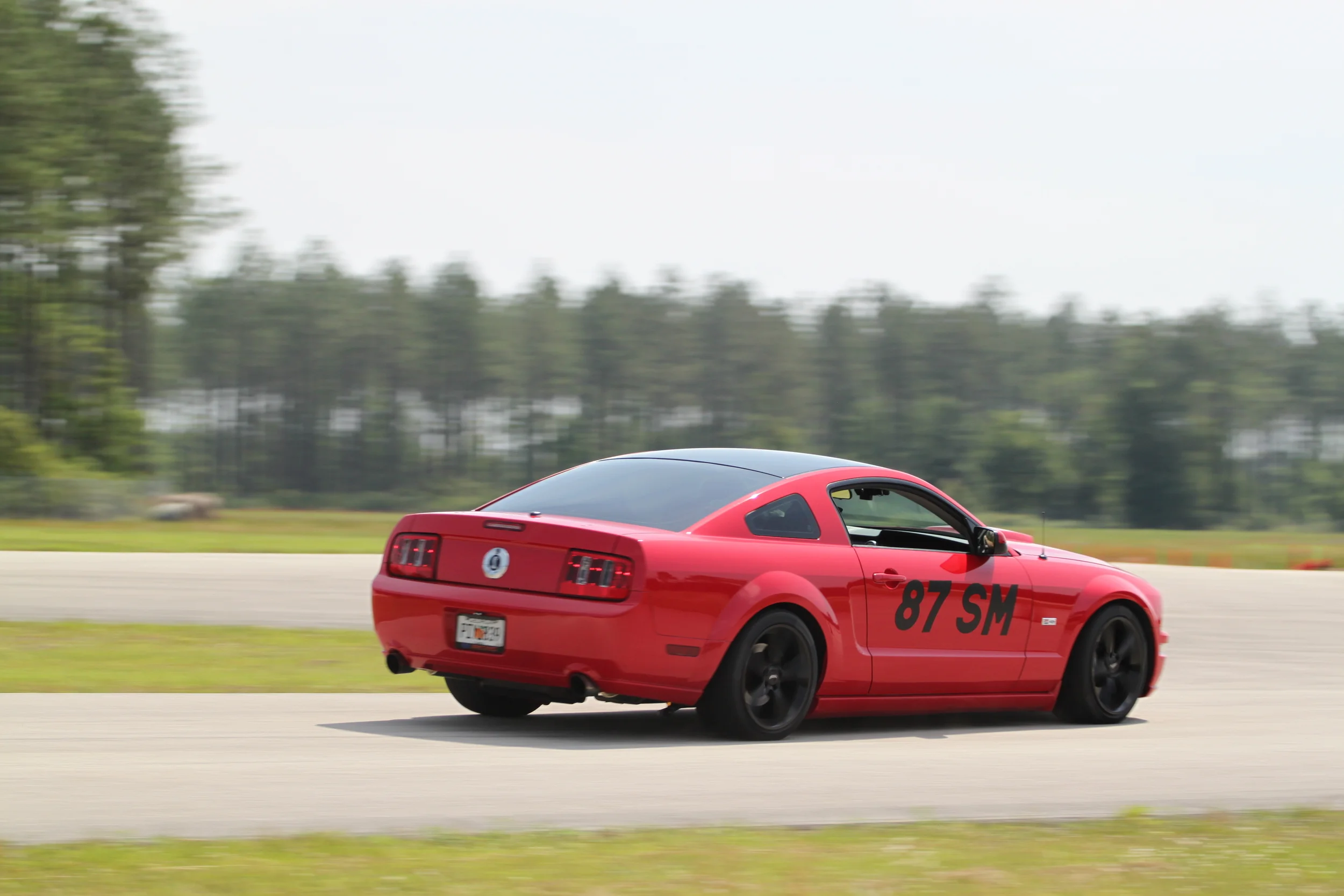 Wipeout! - My sisters reaction in the Mustang at Autocross