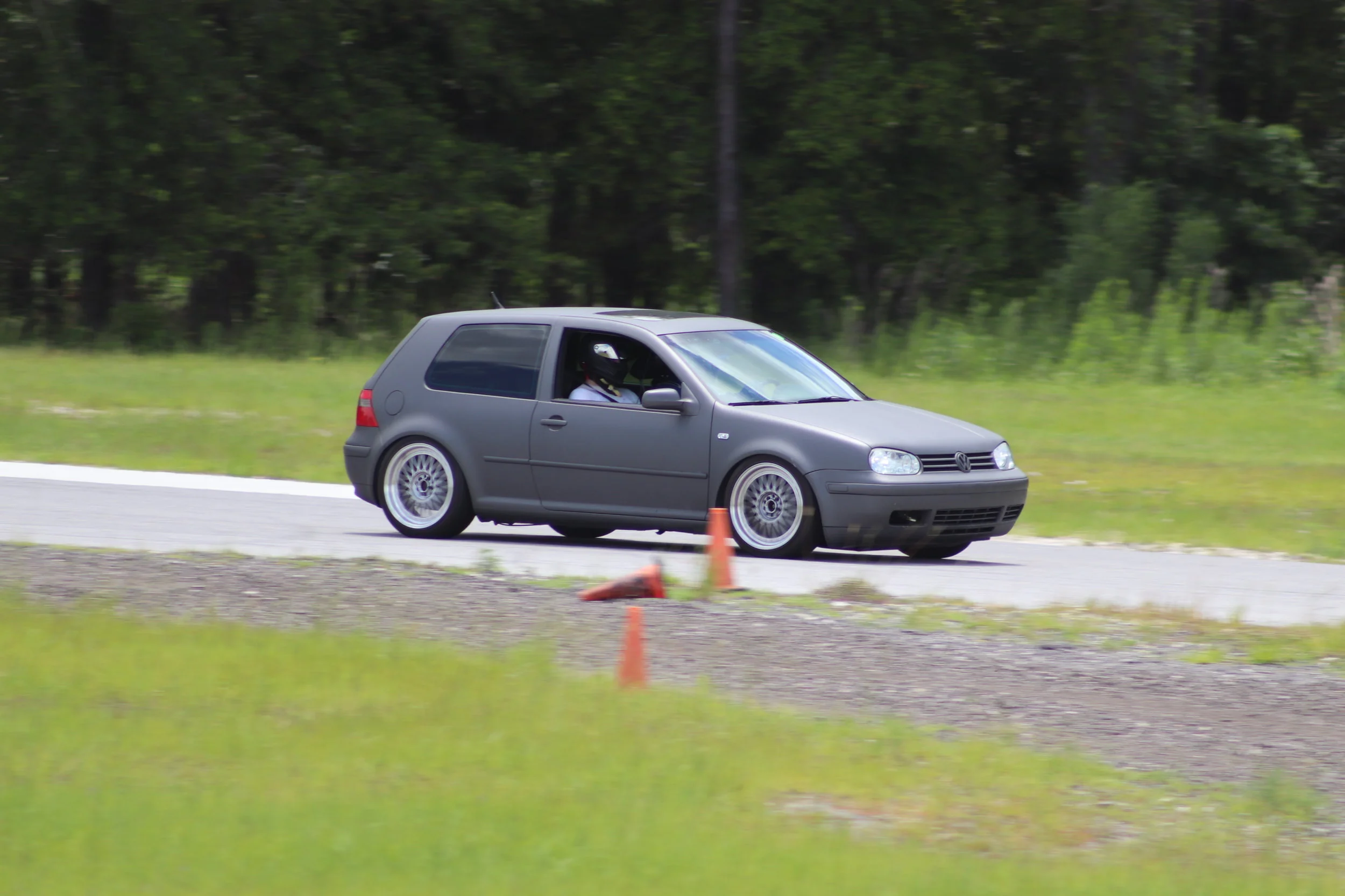 Racing in our friend's honor. Our new track toy!