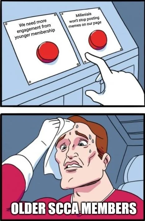Meme War Erupts on SCCA Members Page