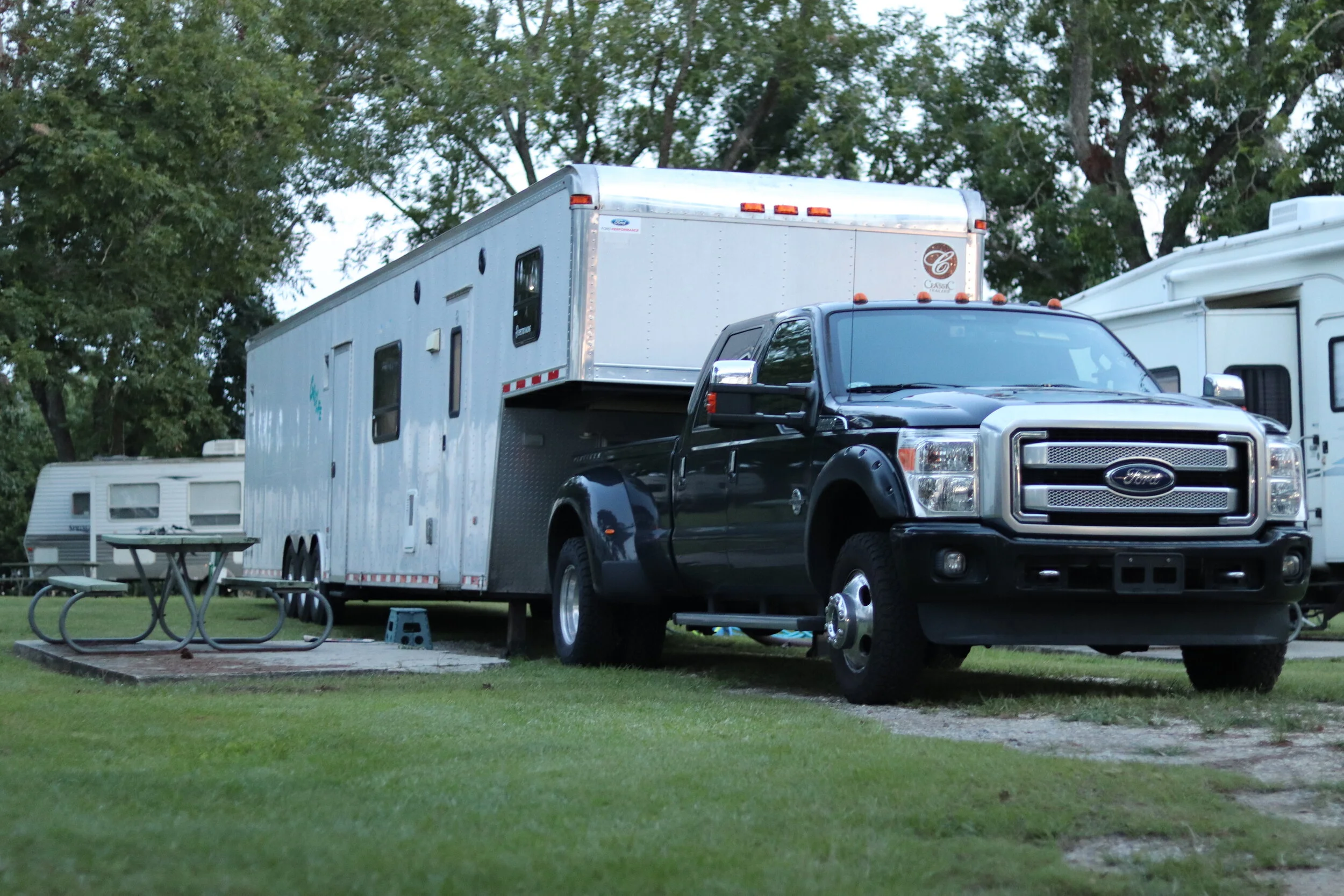 How does my F350 tow my 20,000lb toy hauler?