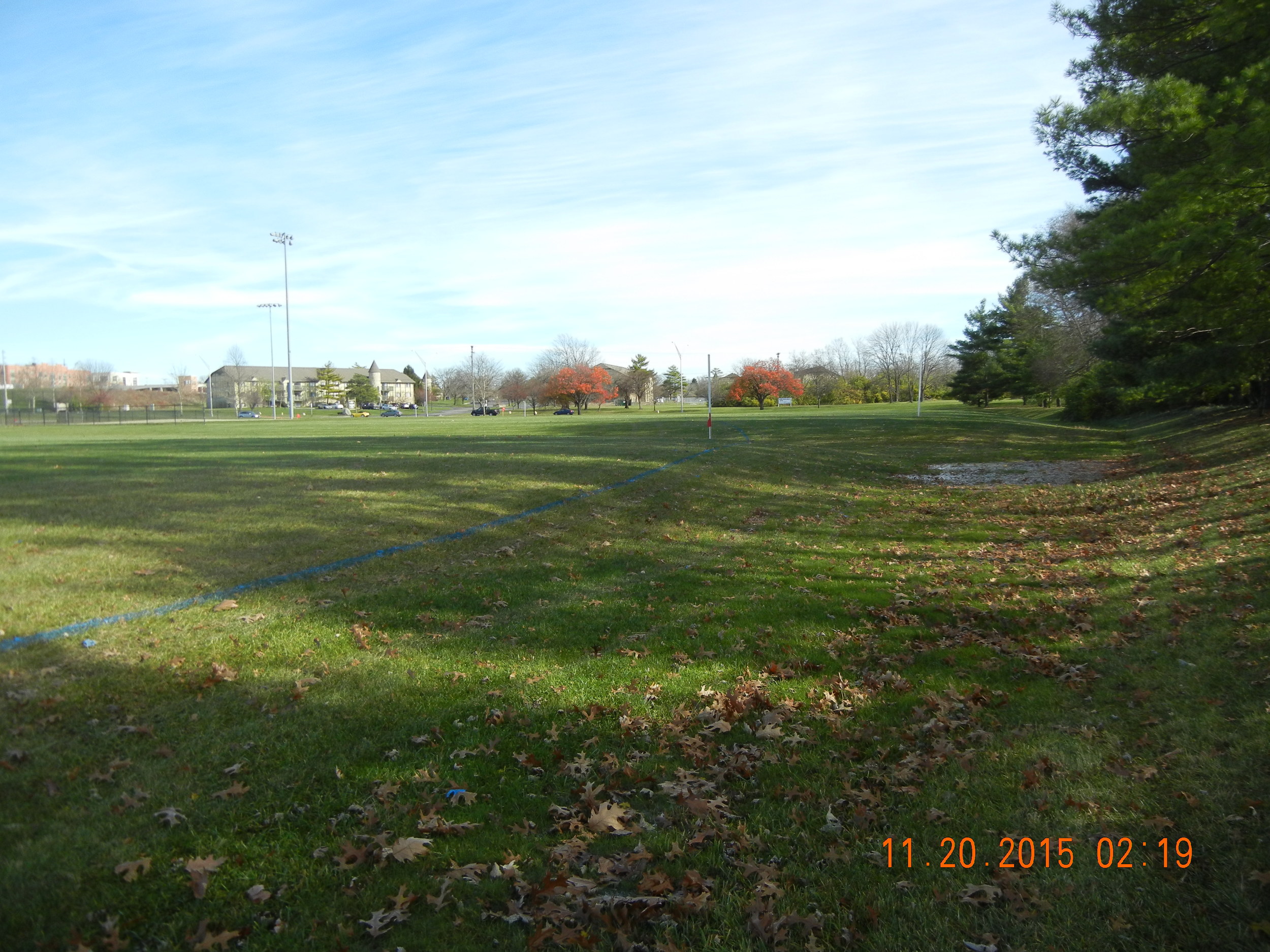 Potential muddy spot just before the half-mile mark 