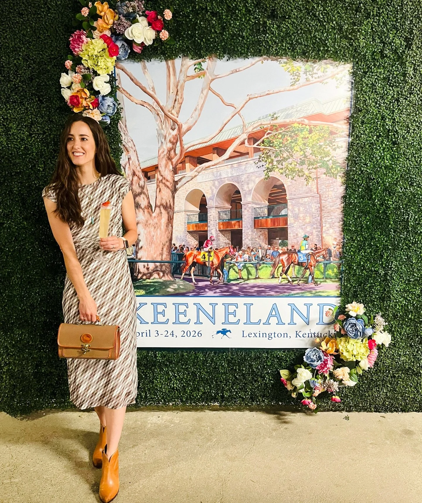 Creating the artwork is one thing- getting to live it is another.
April at Keeneland has come and gone, and I&rsquo;m so grateful to have been a small part of it 🤍