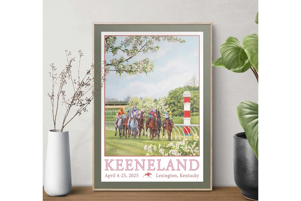 Keeneland 2025 Spring Meet Poster — Stephanie Hilen Art