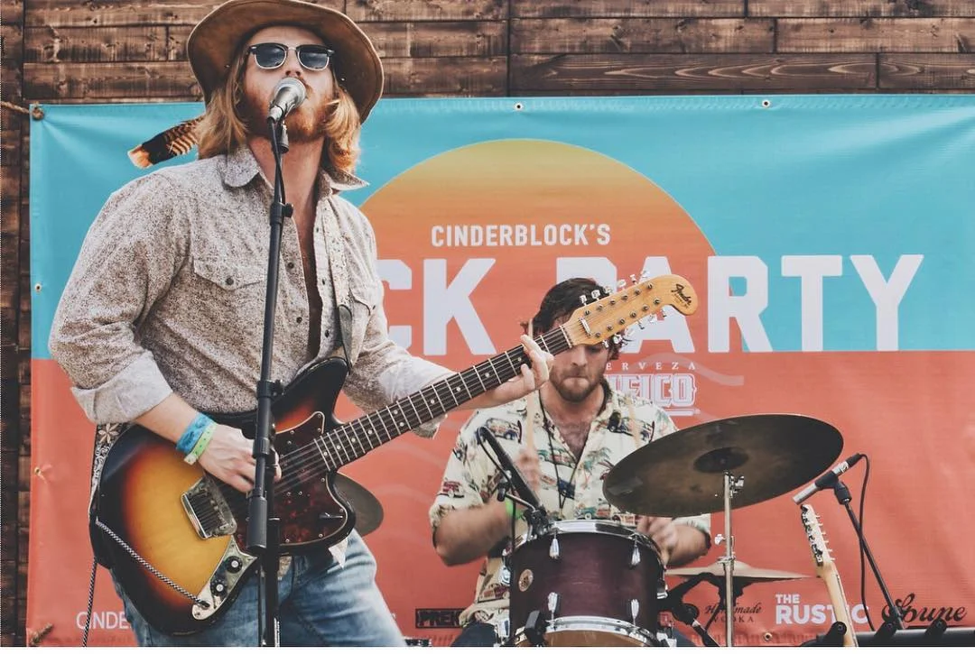 w/ Drummer/Brother Michael Ferguson. Photo by Jake Ryan Hull
