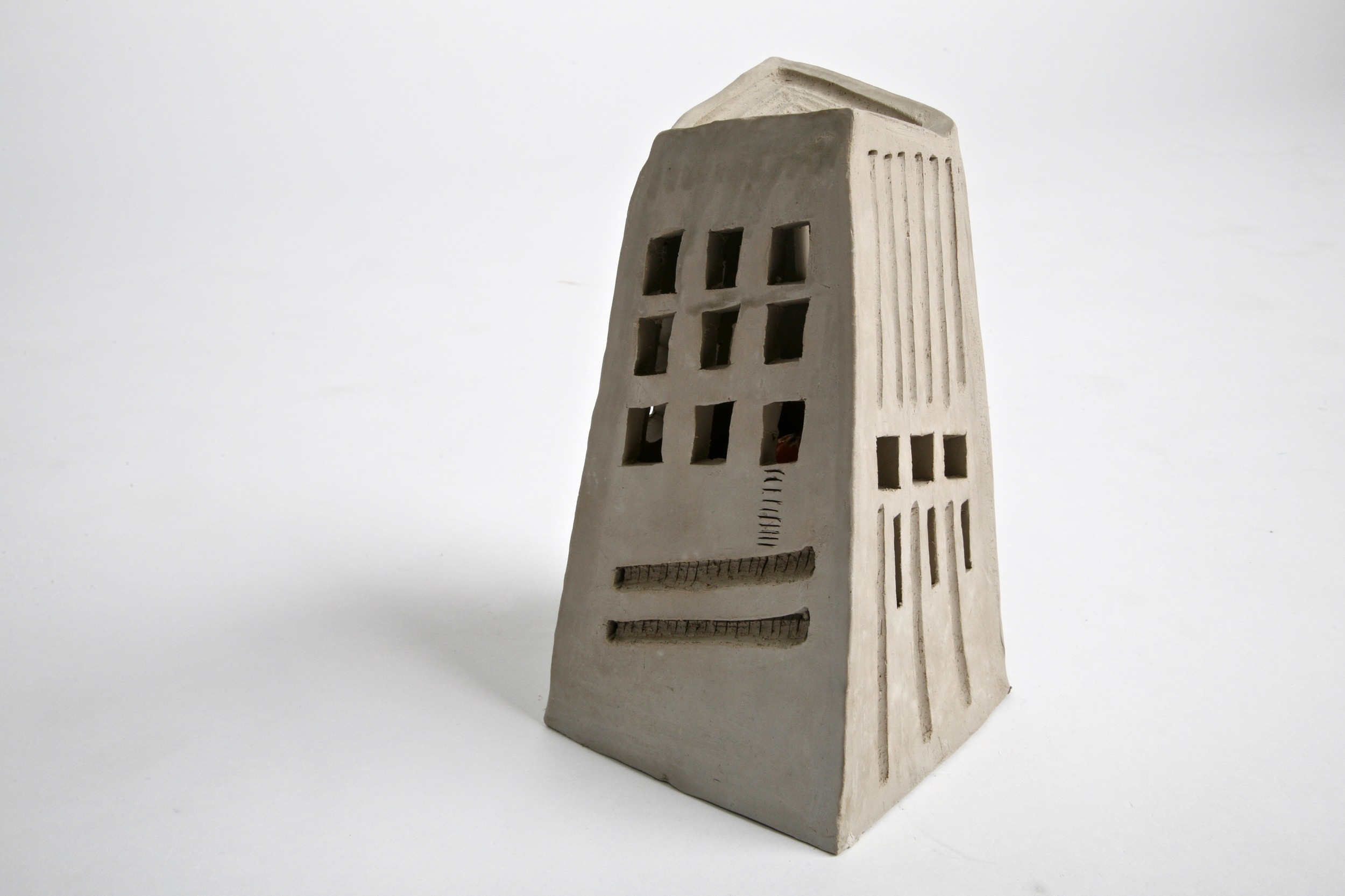 Raw clay architectural sculpture in Dublin Ireland Shannon May Mackenzie