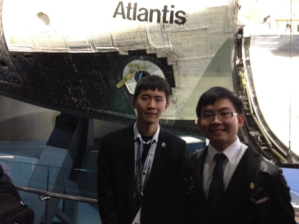  Steven Liang (left) and Joe Wong (right) of the gISMO team during their Florida invitation to the NASA Kennedy Space Center. 