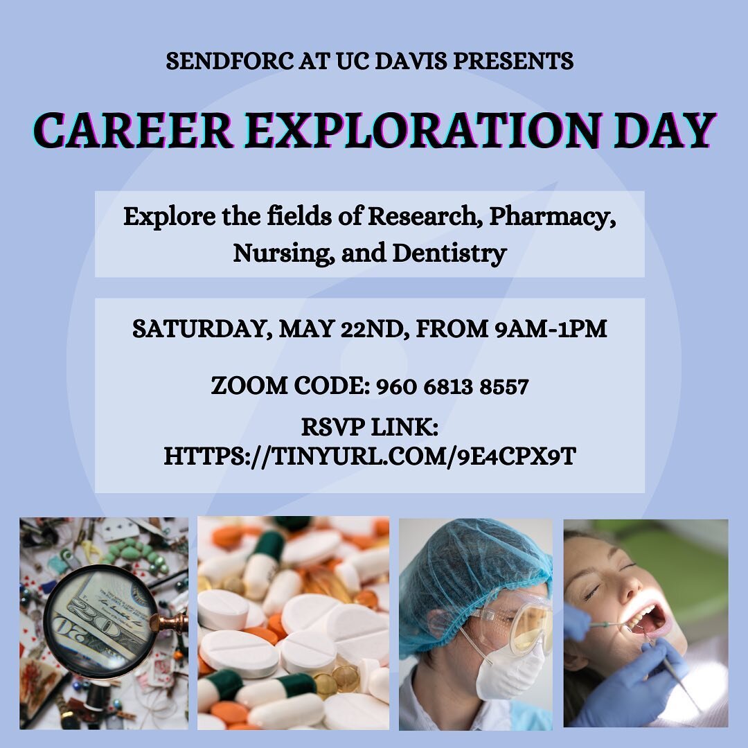 Join us for Career Exploration Day to learn about the fields of research, pharmacy, nursing, and dentistry!

Registration link in our bio!