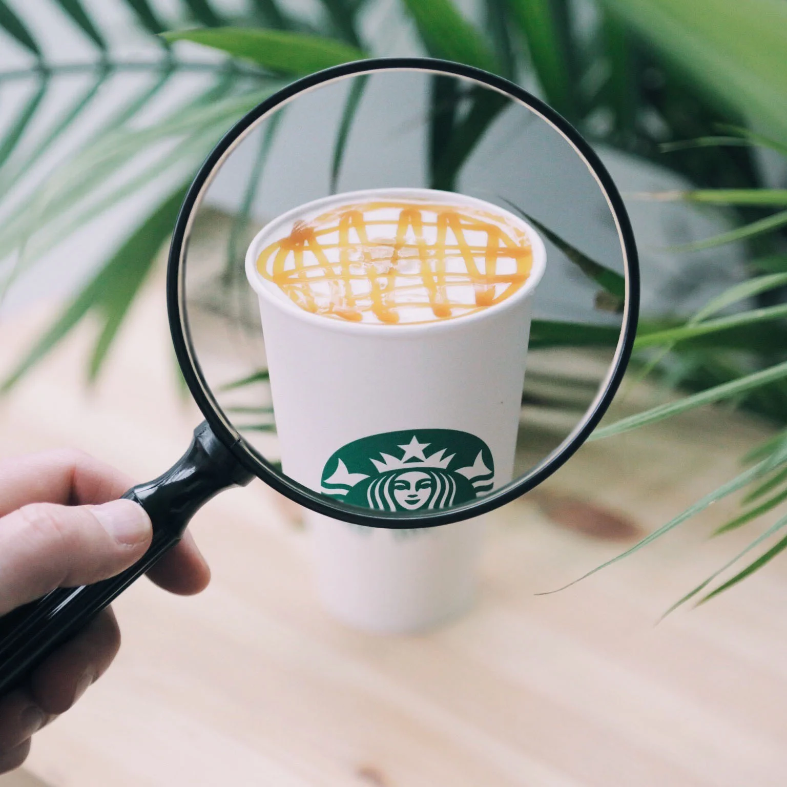 Starbucks Caramel Macchiato Crosshatch