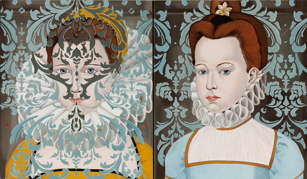 Clara Eugenie / 24 x 48 " / oil on linen / sold