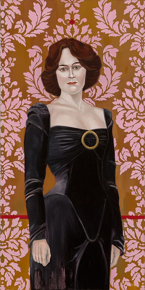 Inez / 48" x 24 " / oil on linen contact artist