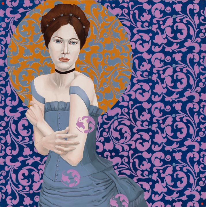 Anna / 40" x 40 " / oil on linen / sold