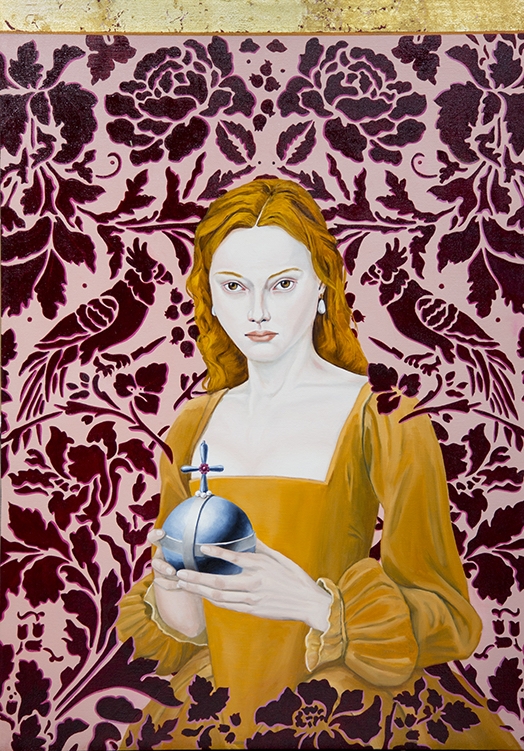 Coronation Day / 40" x 30" / oil and gold leaf on linen