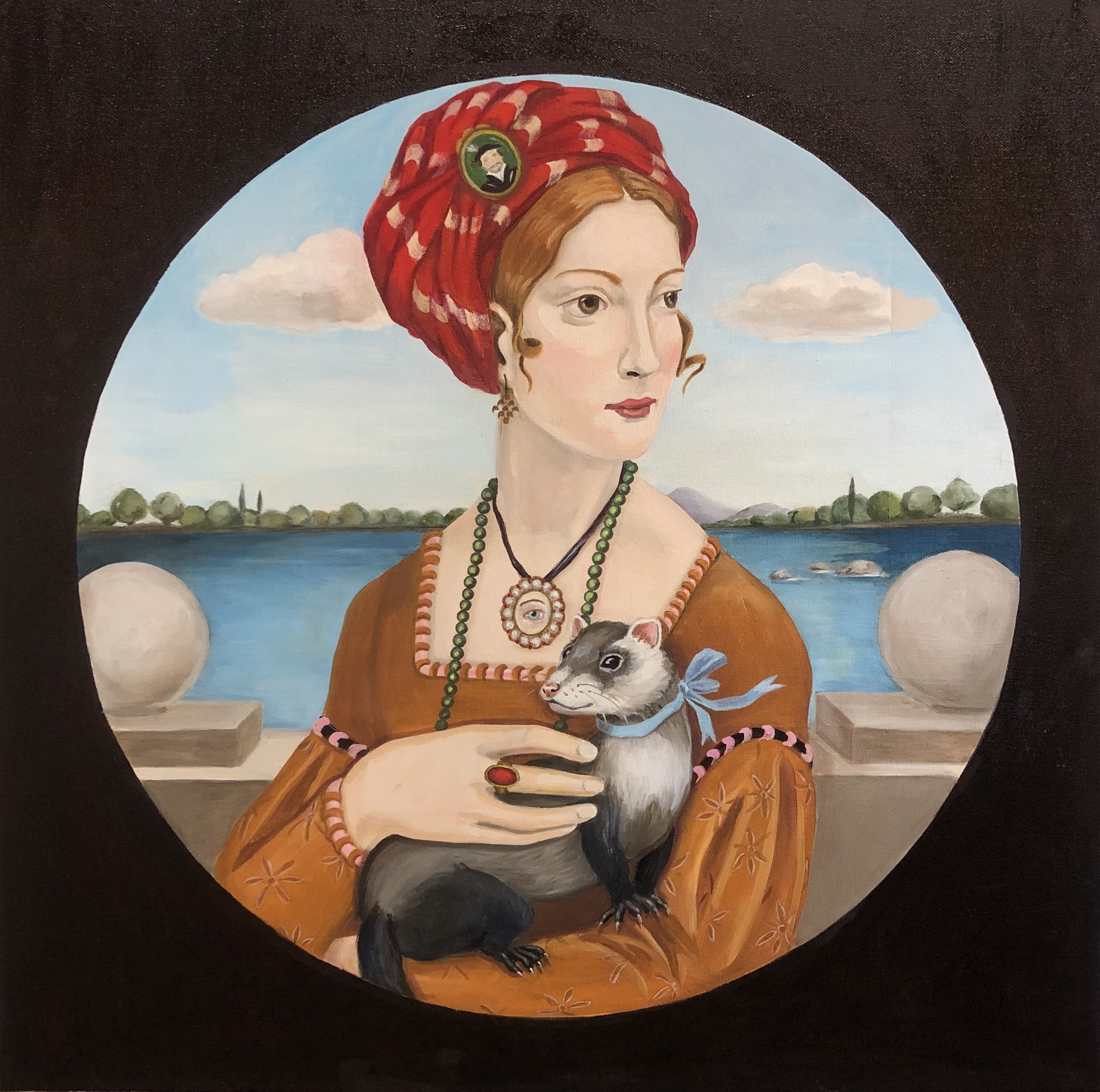 Lady with Black Footed Ferret.jpg