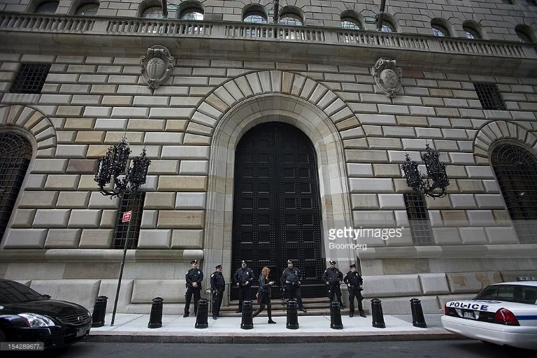NY Fed building in lower Manhattan