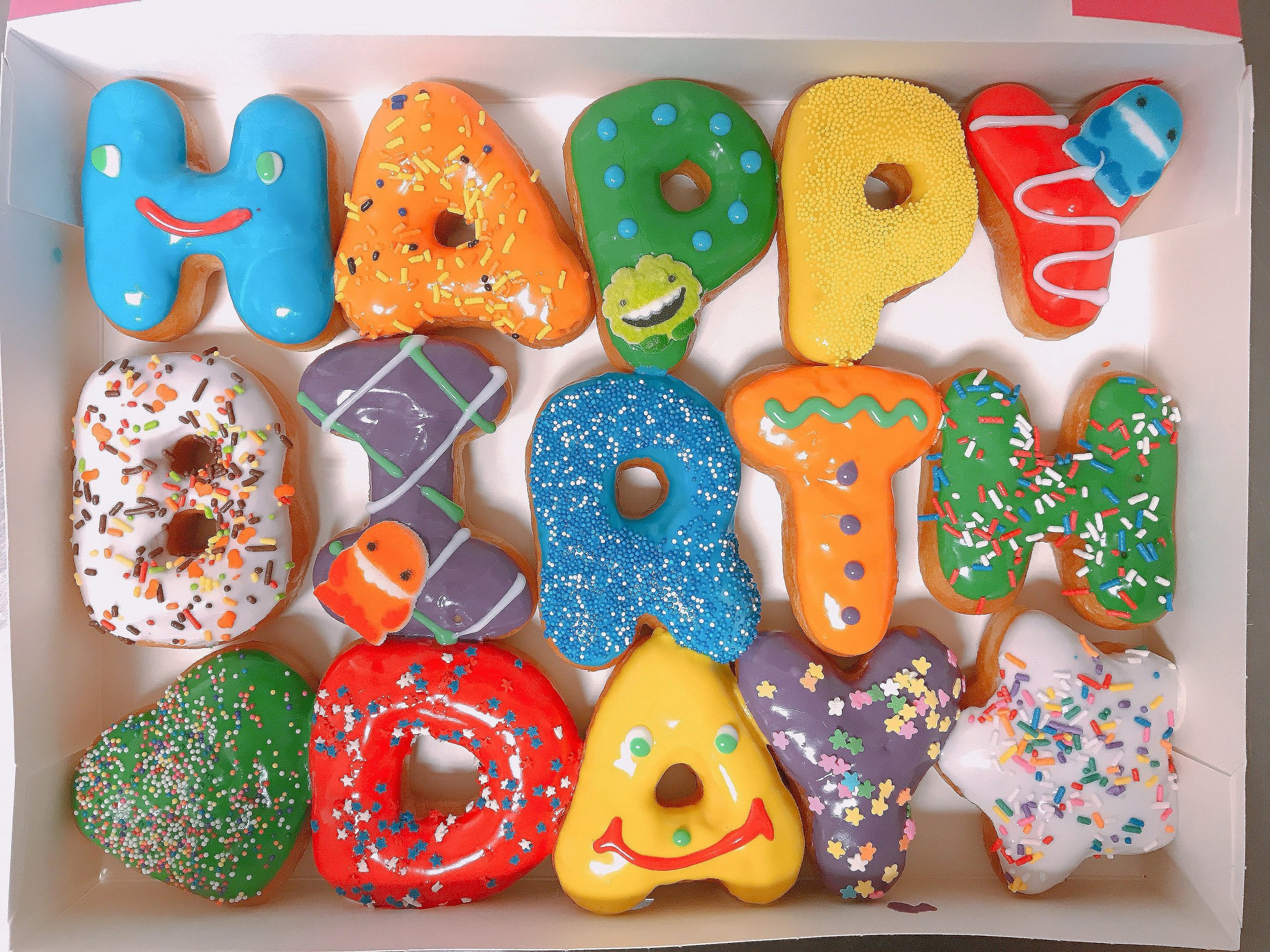 Happy Birthday Donuts — Terrys Donuts