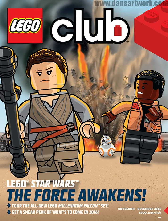 Lego Club Magazine Cover Art
