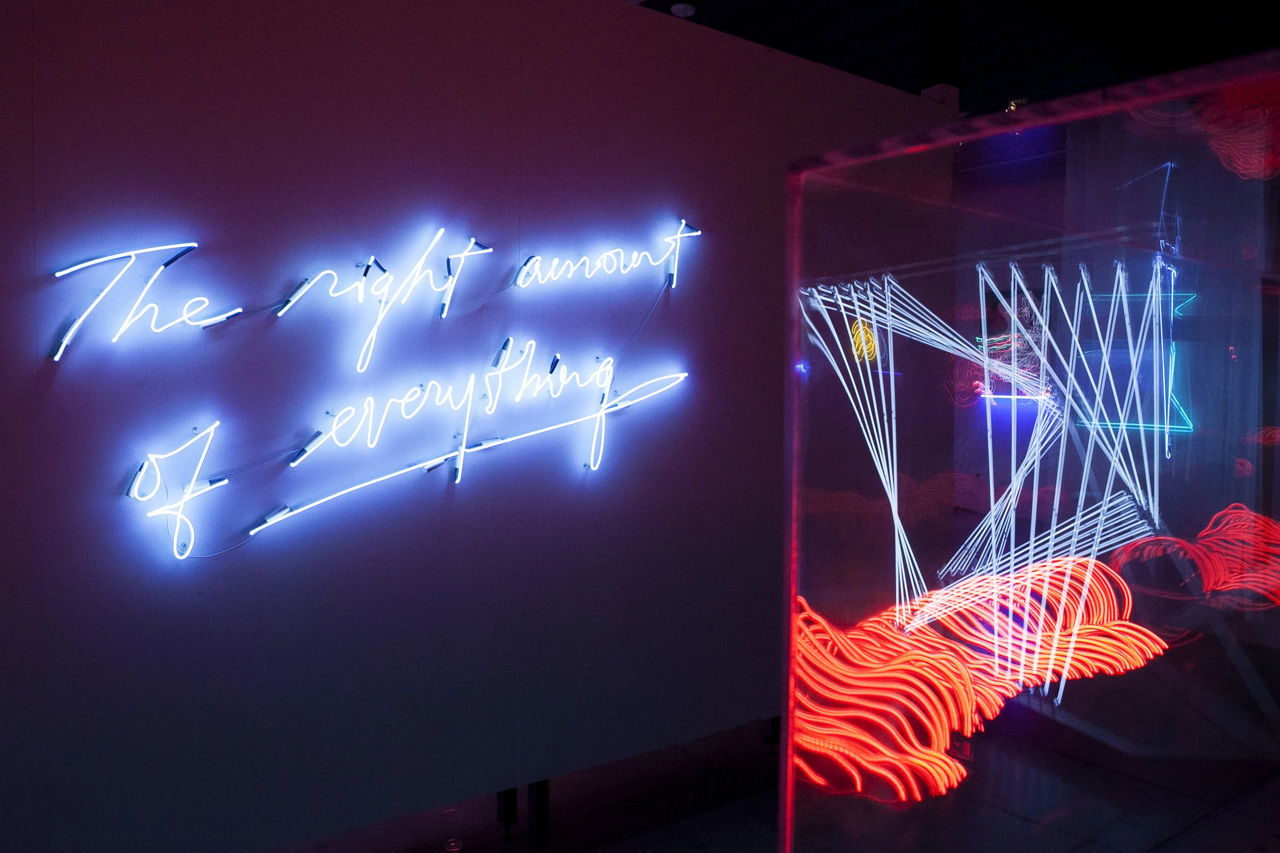 Olivia Steel original piece on display at Museum of Neon Art
