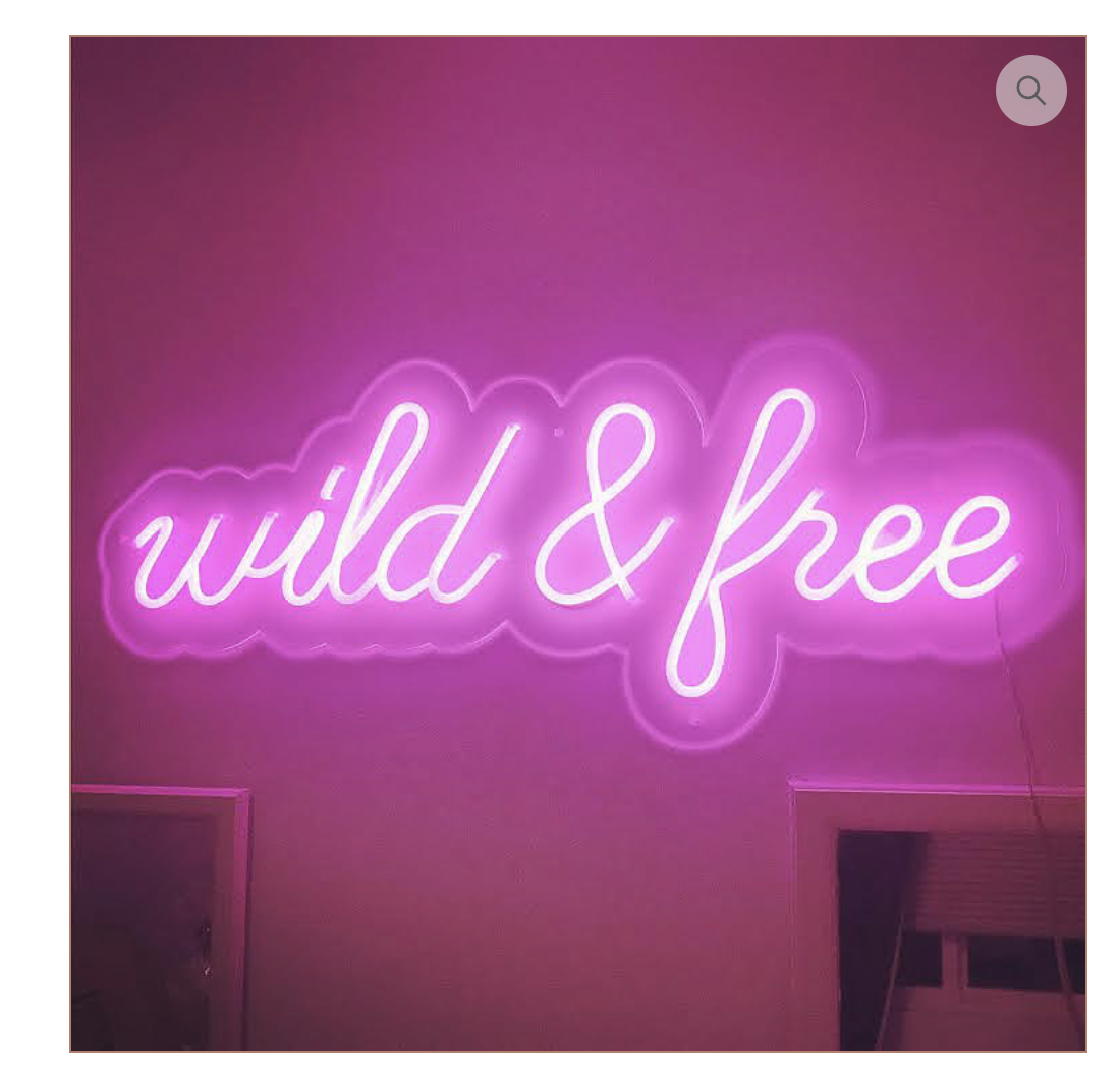 How you can tell it's LED and not glass - the cursive feels stiff, the ends are very blunt and color fades in that area, there's nothing connecting the words, it needs a bulky plastic backing (in other words, you cannot install directly to the wall).