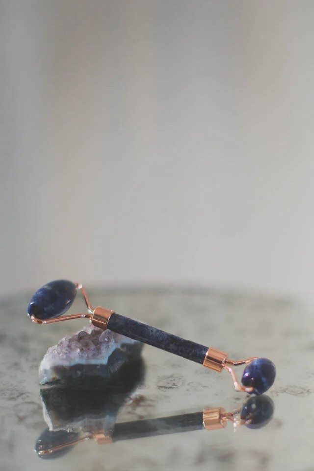 Blue Lapis Lazuli Crystal Face Roller