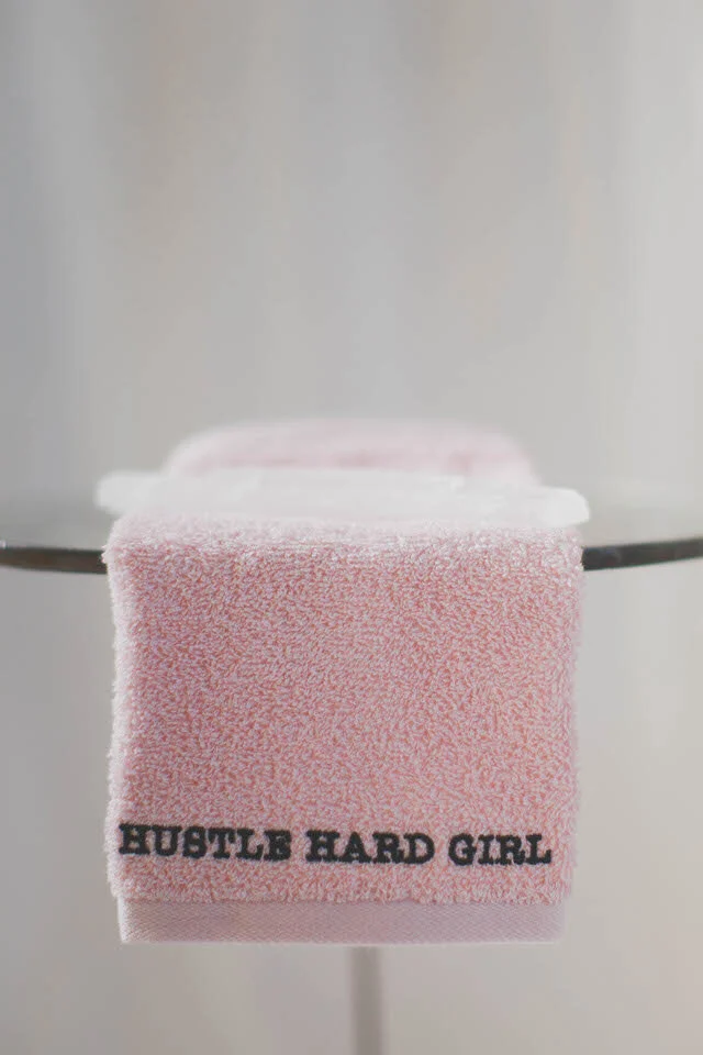 Hustle Hard Girl! Hand Towel