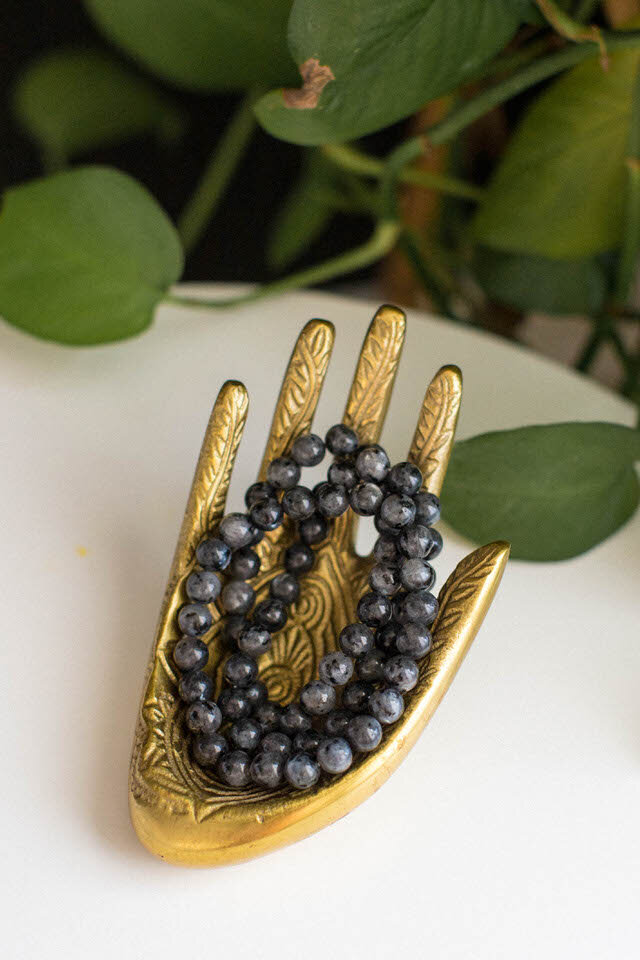 Labradorite Crystal Beaded Bracelet