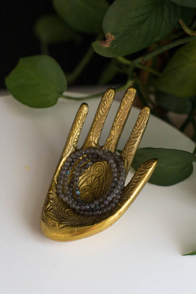 Labradorite Crystal Beaded Bracelet - Mini