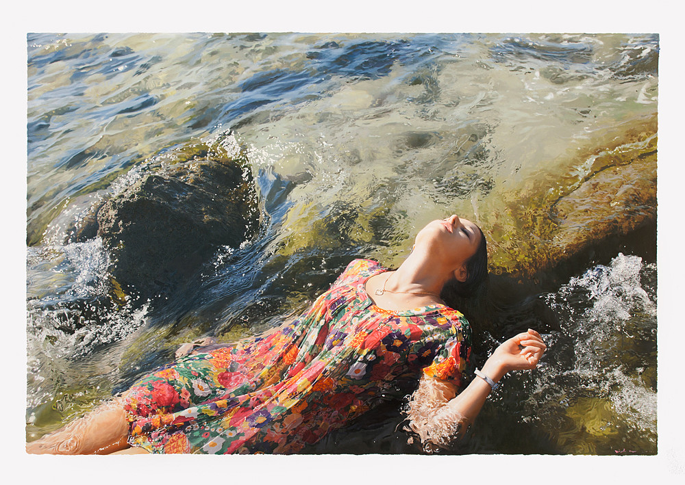 <i>Untitled</i>; Territoty, oil on paper, 42 x 60 in, 2013