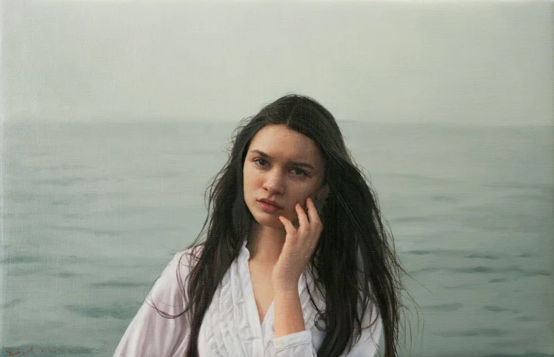 <i>Untitled</i>; Aqaubella, oil on canvas, 12x 18 in, 2012