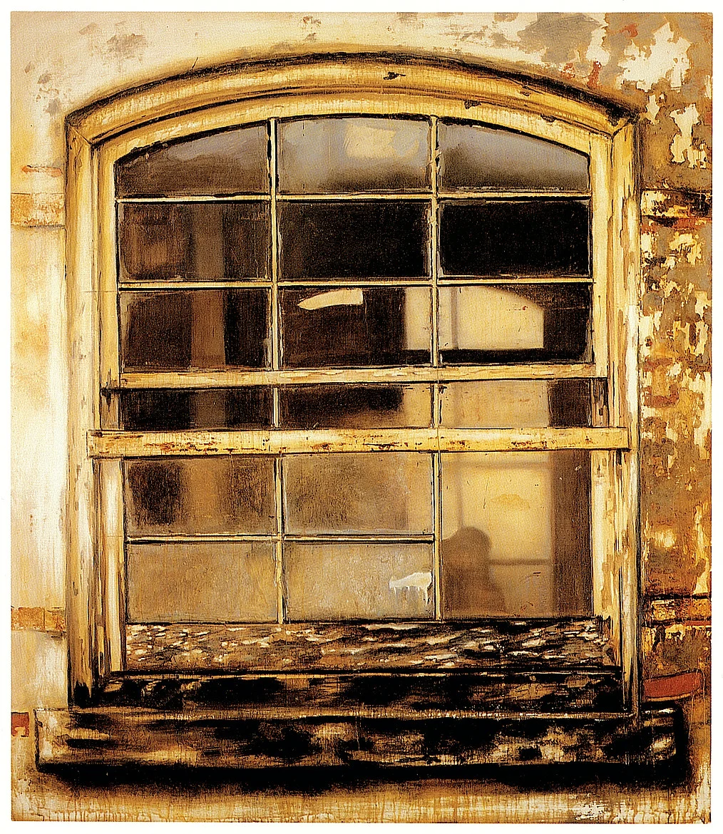 <i>Window</i>,oil on linen, 85x73in, 2003