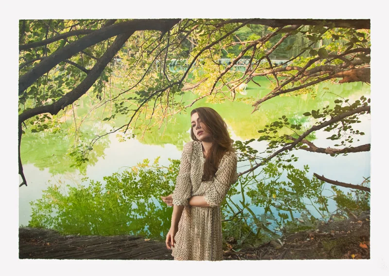 <i>Untitled; Megan</i>, oil on paper, 42 x 60 in, 2012